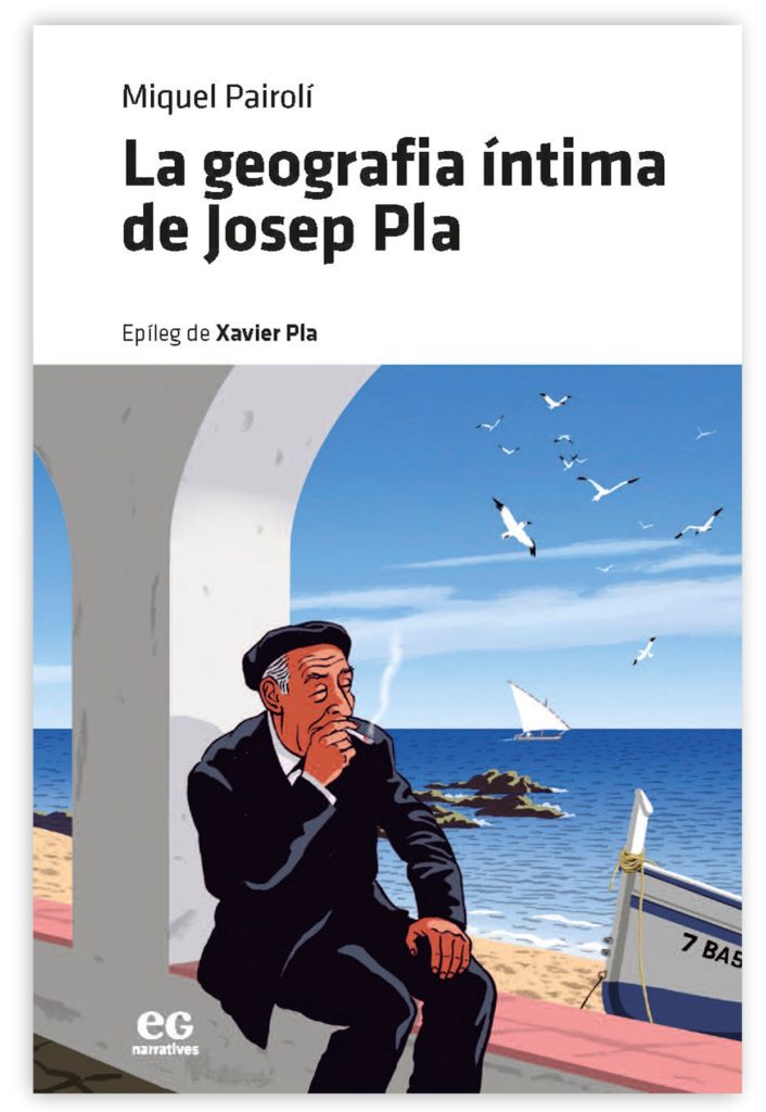 Portada del llibre amb una il·lustració de Josep Pla a les Voltes de Calella