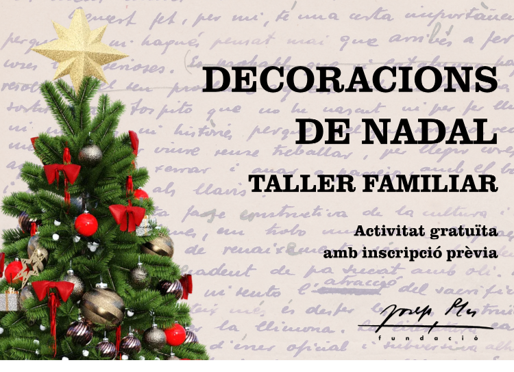 Fem decoracions de Nadal! Taller familiar